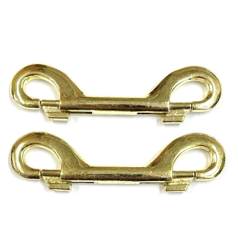 Double Ended Trigger Clips Hooks Solid Brass Brass Plated Nickel Plated
