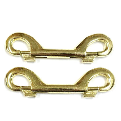 Double Ended Trigger Clips Hooks Solid Brass Brass Plated Nickel Plated