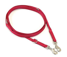 Load image into Gallery viewer, Double Ended Small Dog Training Lead Puppy Leash Multi-Functional 13mm Webbing