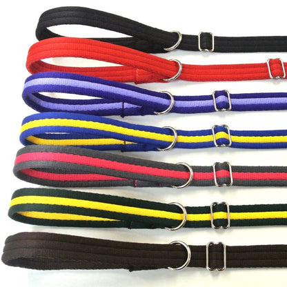 Dog Slip Leads Training Obedience Walking Leash 60"/5ft Long 20mm 25mm Air Webbing 24 Colours