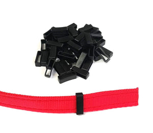 20mm Nylon Strap Keepers Loops For Dog Collars Leads Straps Bags Webbing x10 - x100