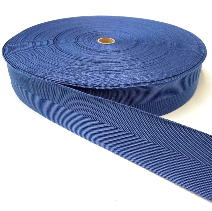 2"/50mm Webbing V-Twill Weave 500kg for Surcingle straps handles crafts and DIY In 18 Colours