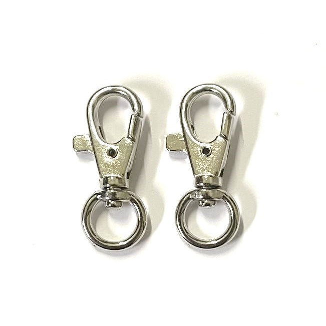 9mm Nickel Plated Swivel Scissor Trigger Clips/Snap Hooks For Bags Charms Keys Chains Lanyard Clips Key Rings x1 - x50