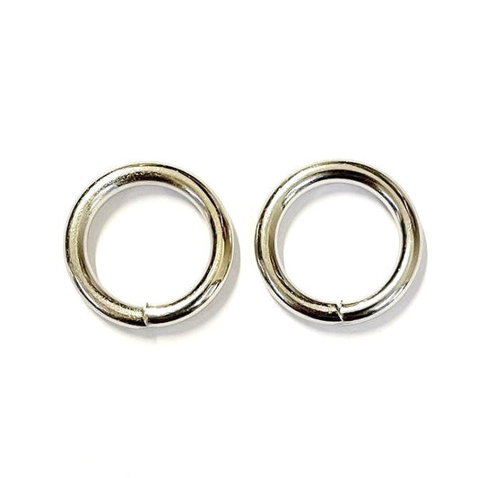 20mm Welded O-Ring Metal Nickel Plated 4mm Thick Circle Rings Webbing Bags Straps x 2 - x100