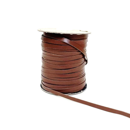 6mm Flat Genuine Leather Thonging Strip Laces Cord Various Colours And Lengths