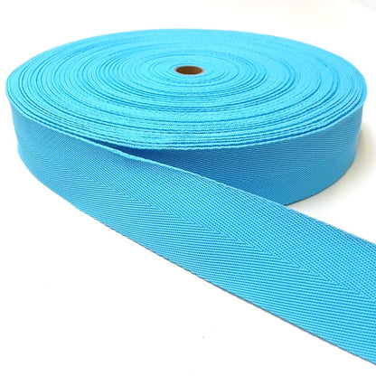 2"/50mm Webbing V-Twill Weave 500kg for Surcingle straps handles crafts and DIY In 18 Colours