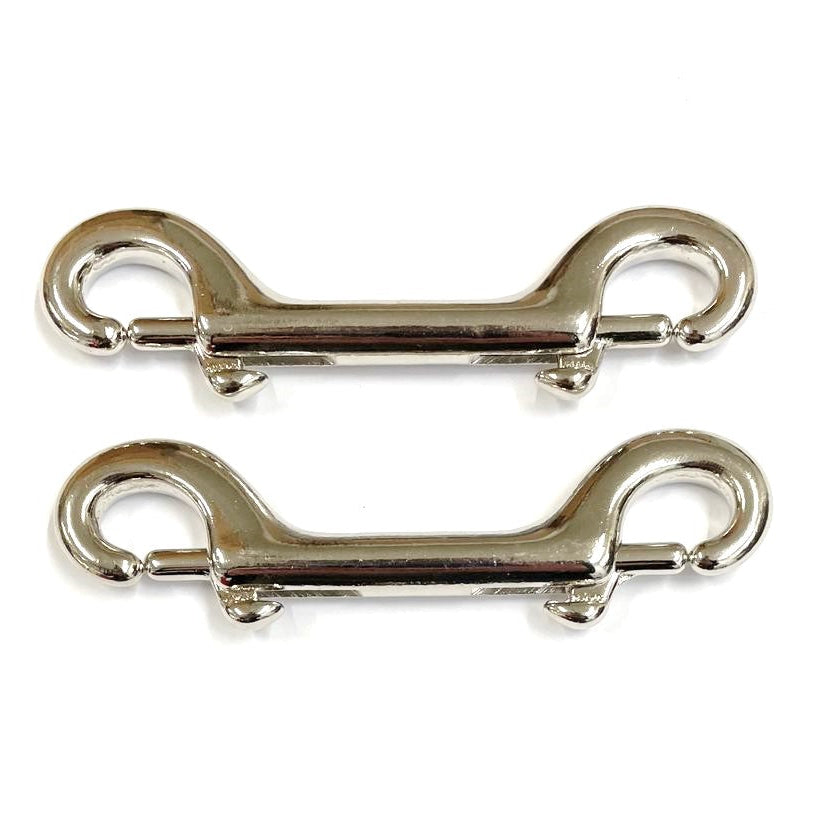 Double Ended Trigger Clips Hooks Solid Brass Brass Plated Nickel Plated