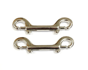 Double Ended Trigger Clips Hooks Solid Brass Brass Plated Nickel Plated