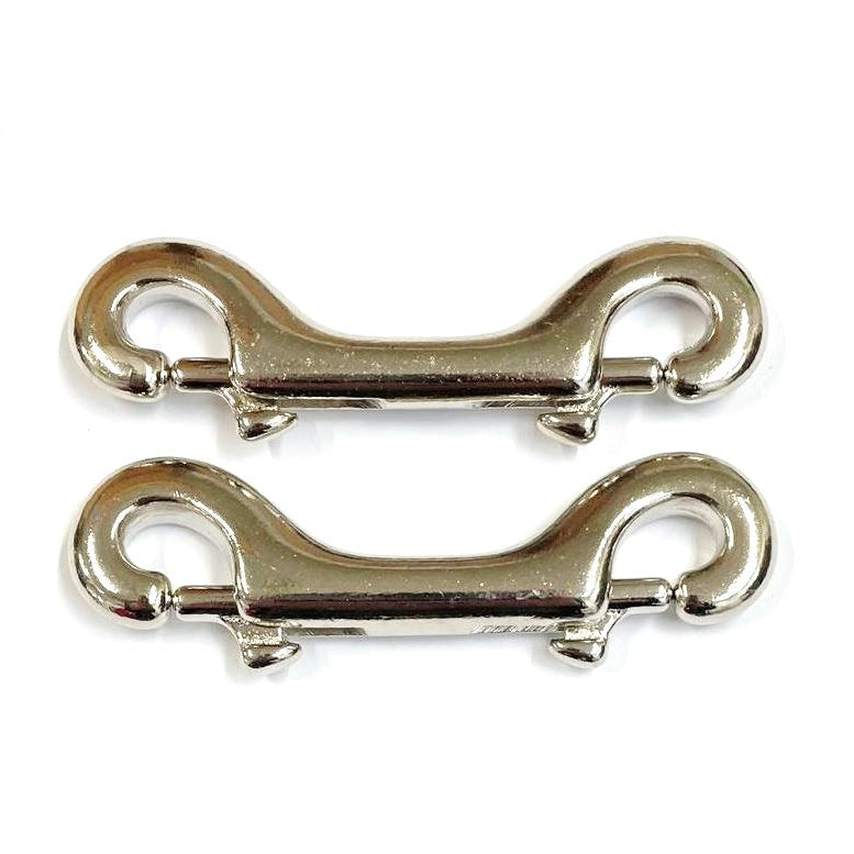 Double Ended Trigger Clips Hooks Solid Brass Brass Plated Nickel Plated