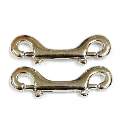 Double Ended Trigger Clips Hooks Solid Brass Brass Plated Nickel Plated