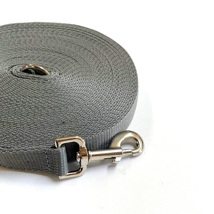 40ft - 100ft Long Dog Training Leads Obedience Recall Walking Leash Puppy In 20mm Webbing 19 Colours