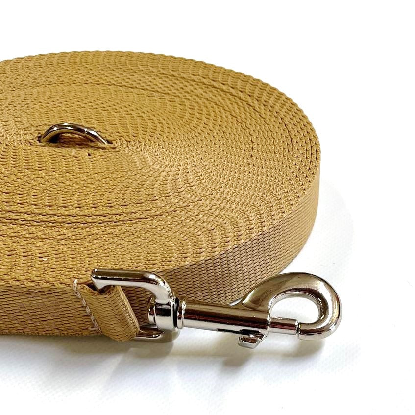 40ft - 100ft Long Dog Training Leads Obedience Recall Walking Leash Puppy In 20mm Webbing 19 Colours