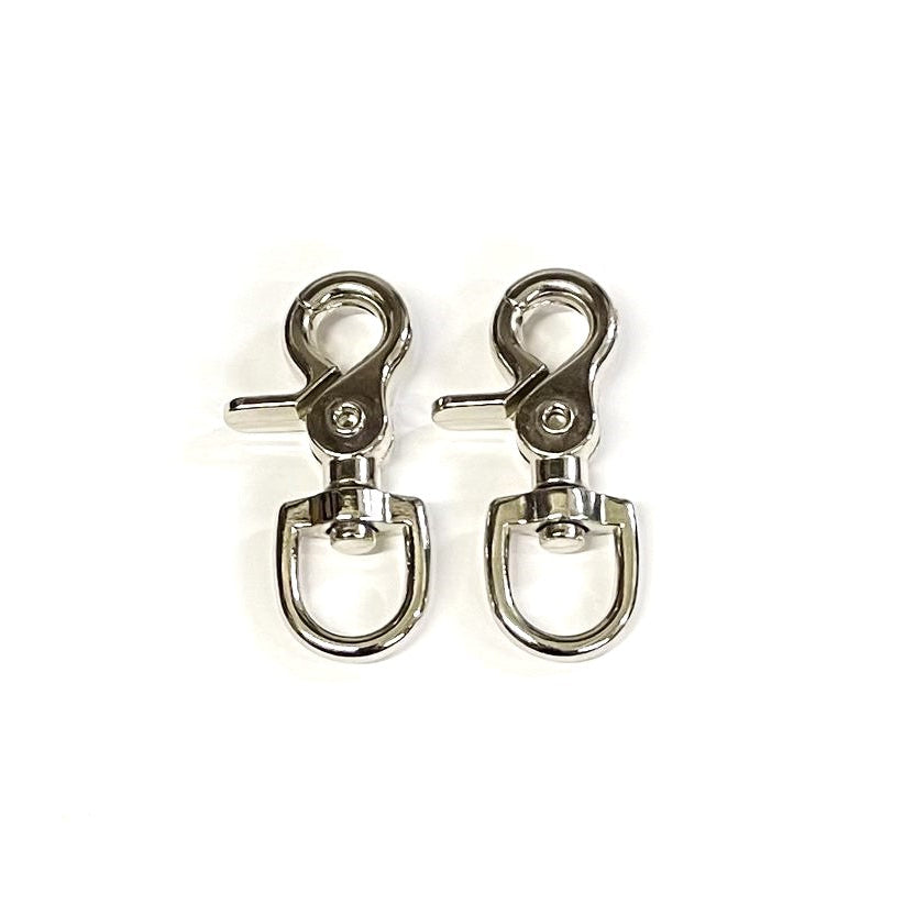 12mm 16mm 20mm Scissor Trigger Clips Hooks Swivel Nickel Plated For Dog Leads Straps
