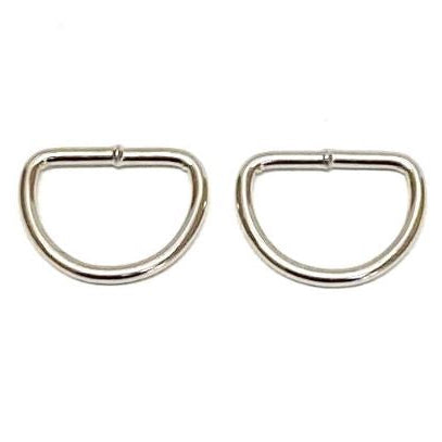 25mm Welded D-Rings 3mm Thick Nickel Plated For Bags Straps Dog Leads Crafts x10 x25 x50 x100
