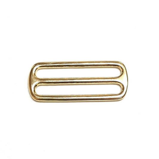 50mm/2" Solid Brass 3 Bar Slides Tri Glide Adjusters Dog Collars Leather Crafts x1 - x50