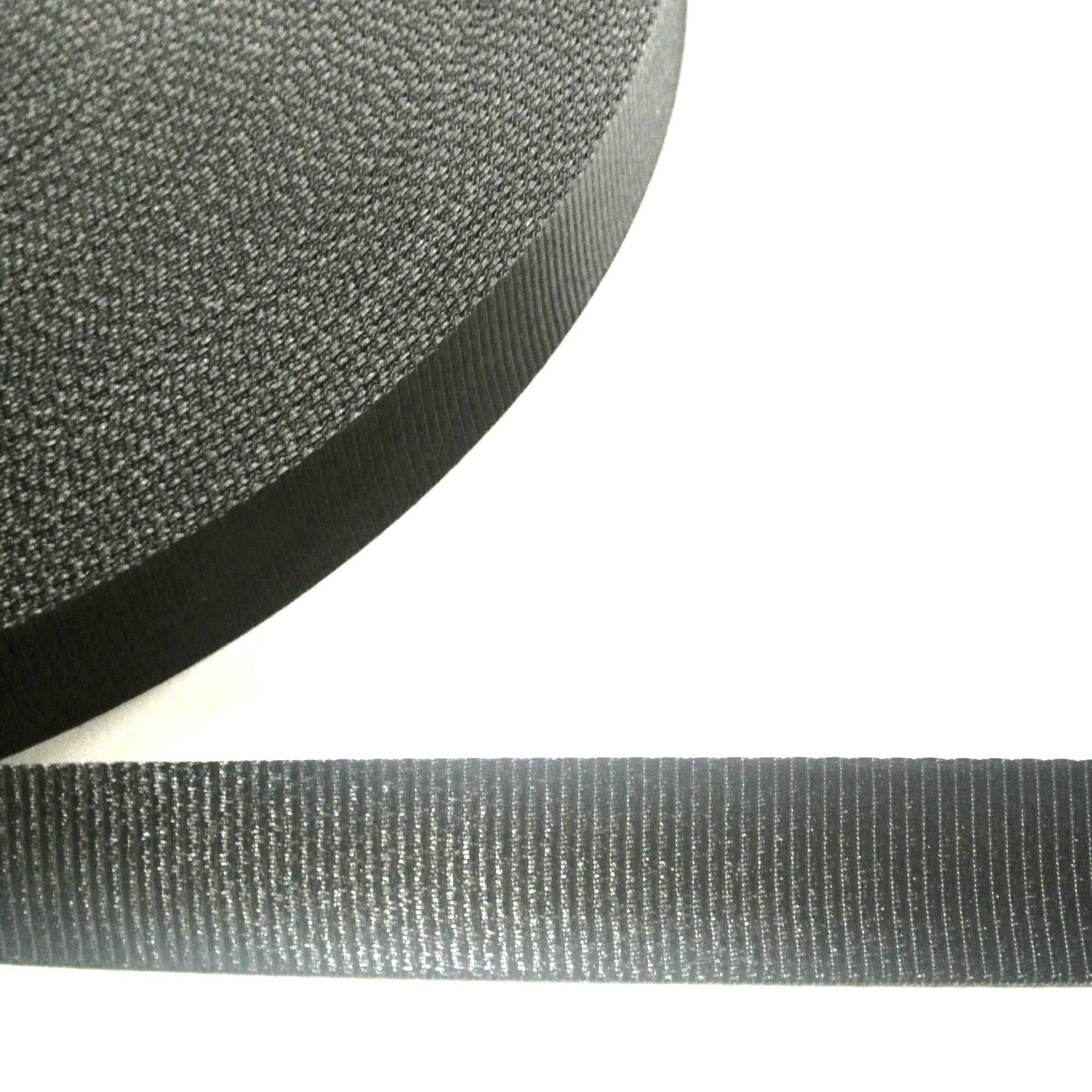 32mm Polyester Saddle Webbing In Black