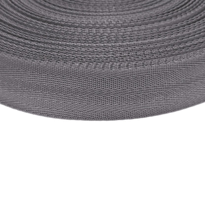 38/40mm Wide Herringbone Webbing In Black