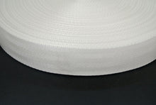 Load image into Gallery viewer, 38/40mm Wide Herringbone Webbing In White