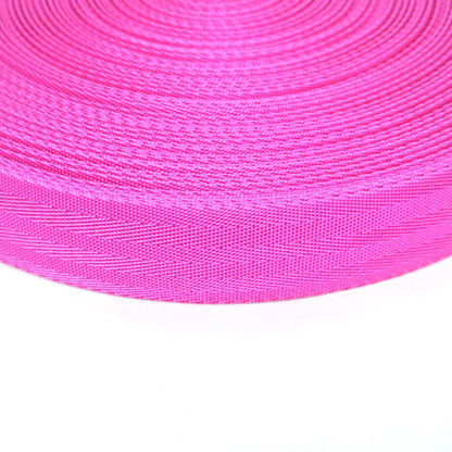 38/40mm Wide Herringbone Webbing In Cerise Pink