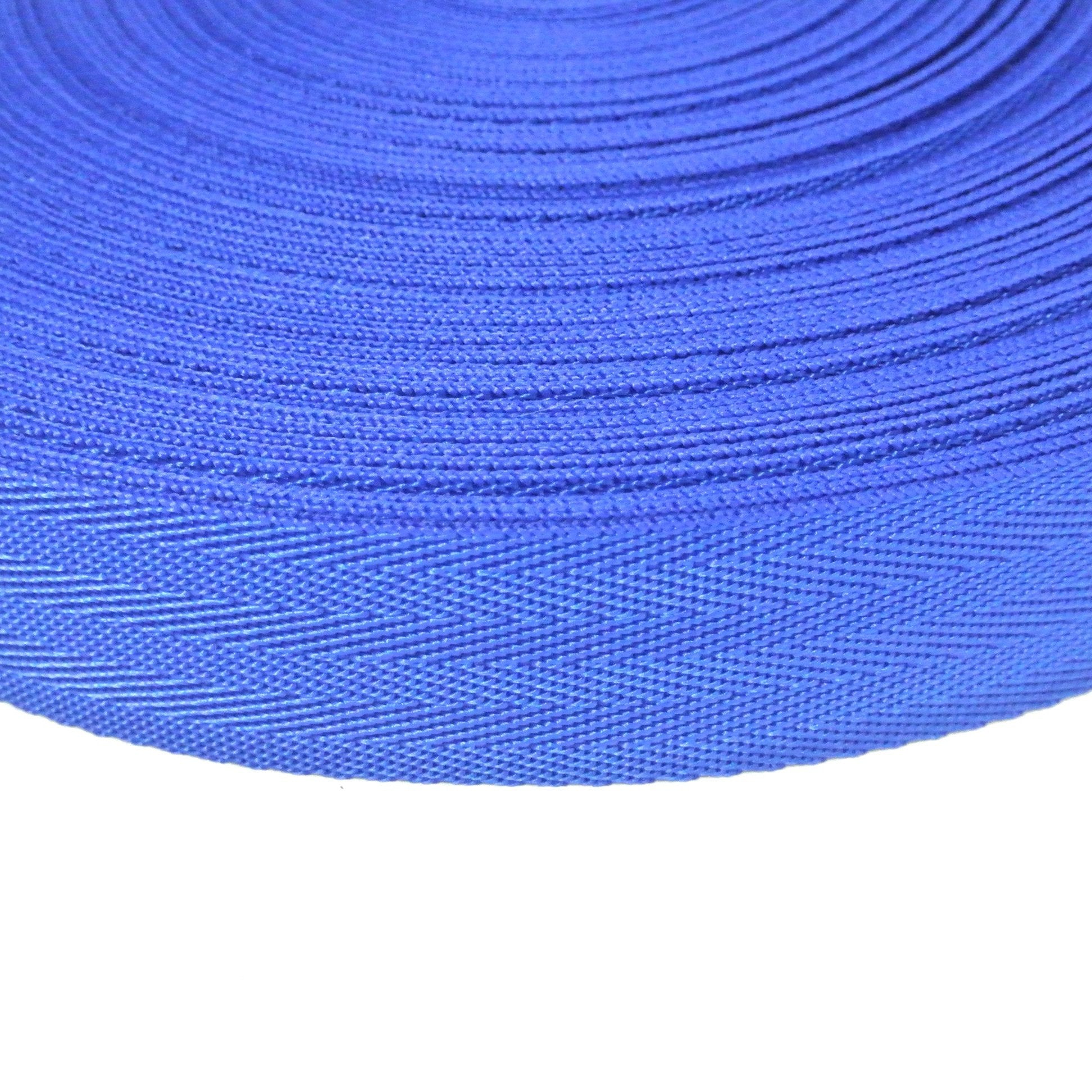 38/40mm Wide Herringbone Webbing In Royal Blue