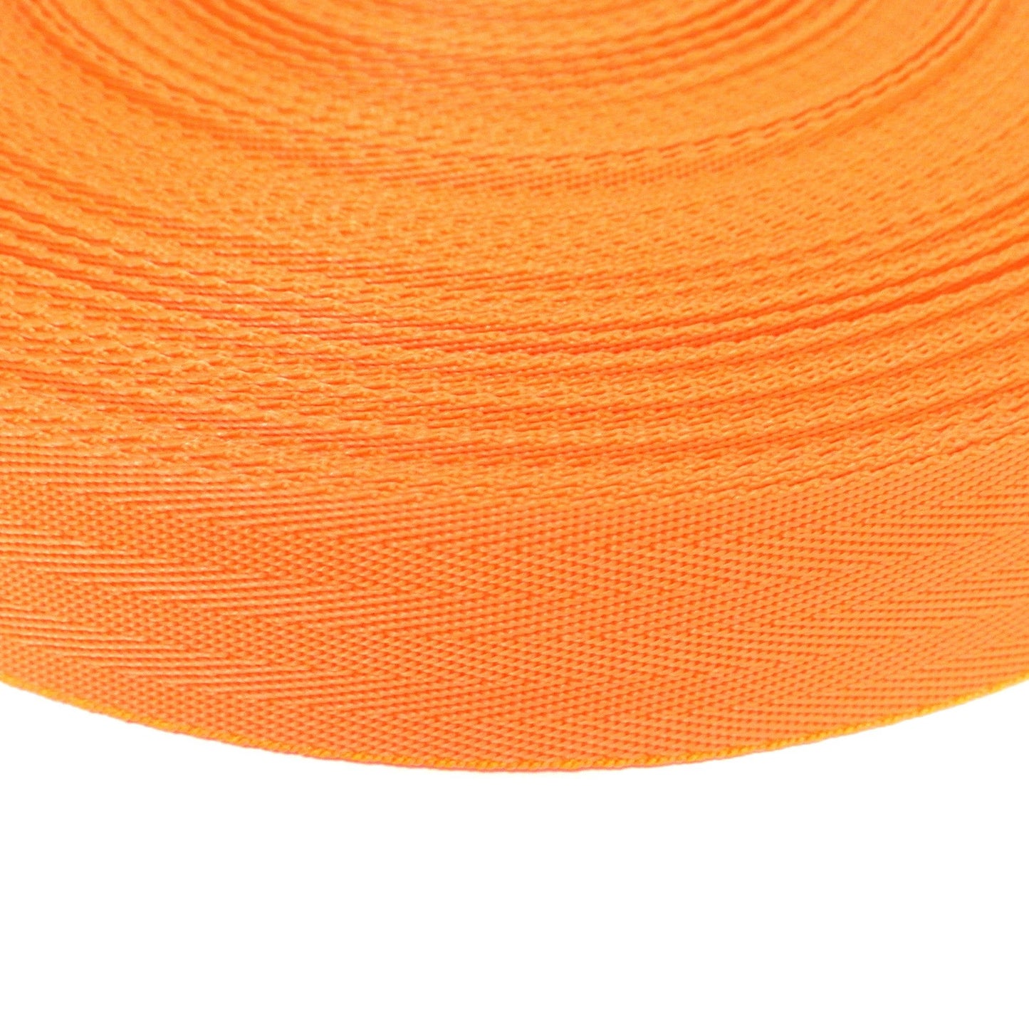 38/40mm Wide Herringbone Webbing In Orange