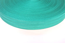 Load image into Gallery viewer, 38/40mm Wide Herringbone Webbing In Emerald Green