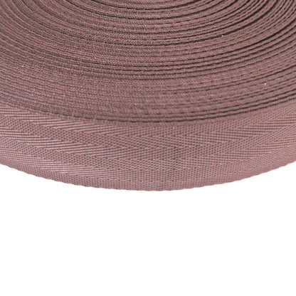 38/40mm Wide Herringbone Webbing In Brown