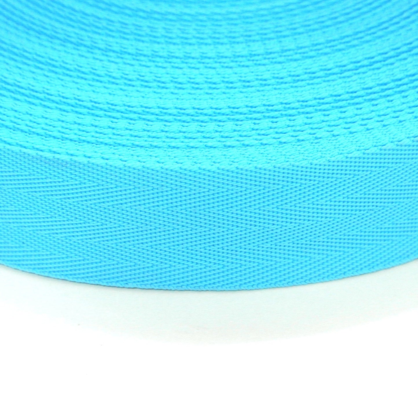 38/40mm Wide Herringbone Webbing In Sky Blue