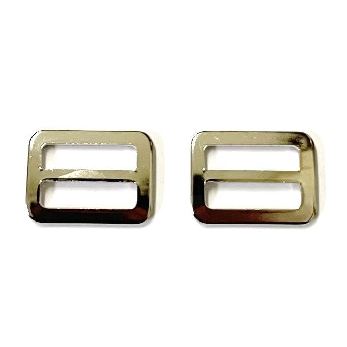 Metal 3 Bar Slides Nickel Plated 13mm 20mm 25mm 32mm 40mm 50mm x 10 x 50 For Bags Straps Webbing