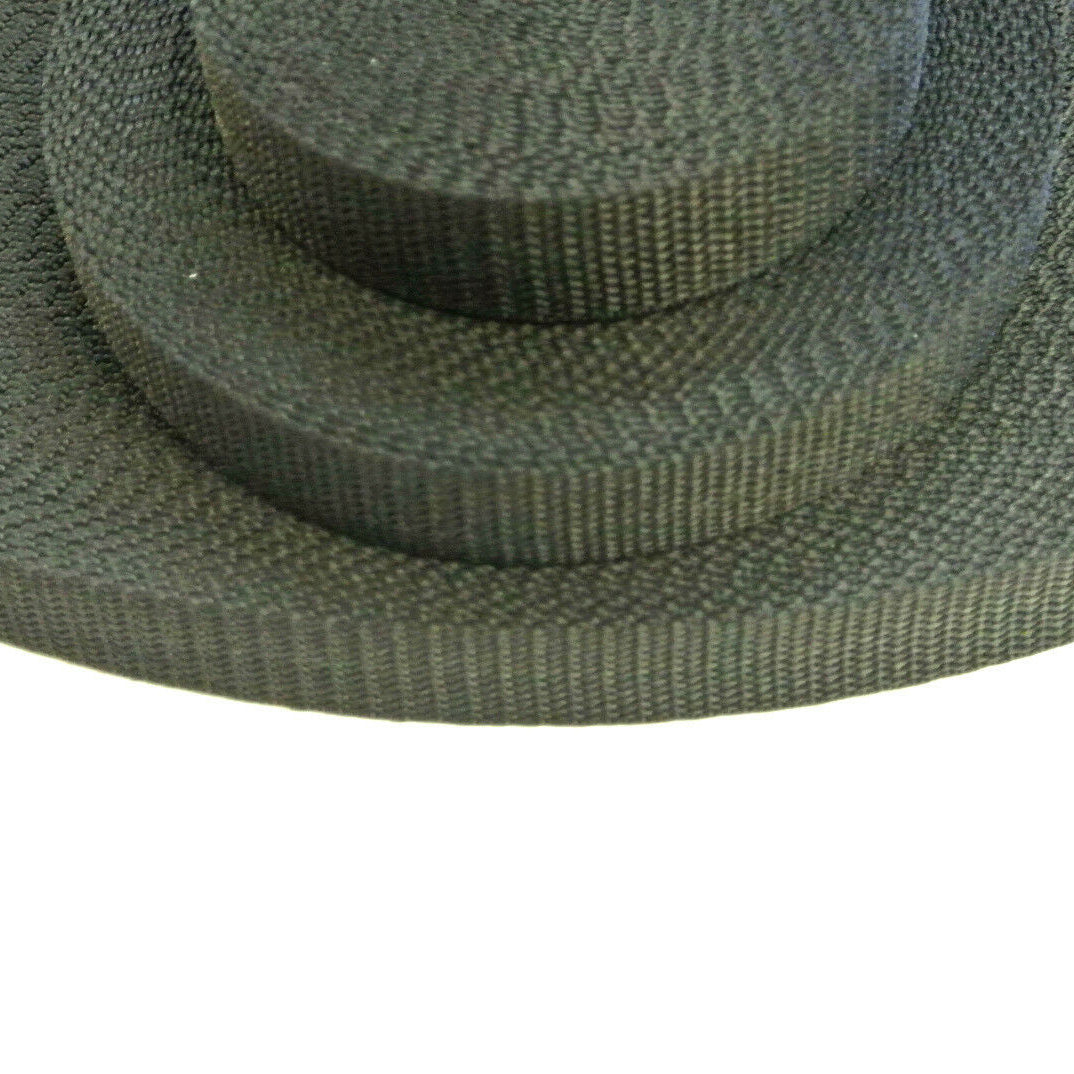 20mm Lightweight Black Webbing In Various Sizes