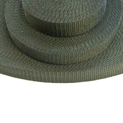 20mm Lightweight Black Webbing In Various Sizes