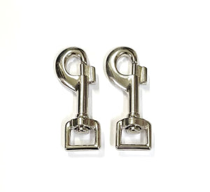16mm Nickel Trigger Hooks Clips For Dog Leads Webbing Bags Straps x1 - x50