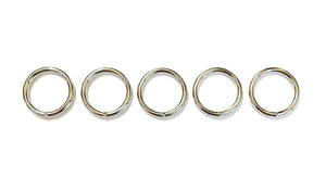 29mm Welded O-Rings Nickel Plated 4mm Thick For Webbing Bags Straps Handles Dog Leads x2 - x50