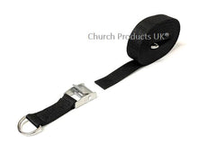 Load image into Gallery viewer, Metal Cam Buckle Strap With D-ring Sewn-in Each End Tie Down 25mm Webbing 1m - 3.5m
