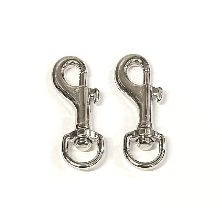 13mm Trigger Clips Hooks Die cast Nickel Plated For Dog Leads Webbing's Bags Straps
