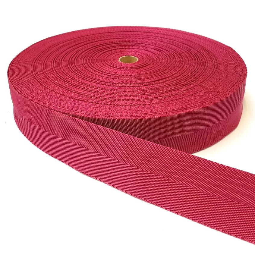 2"/50mm Webbing V-Twill Weave 500kg for Surcingle straps handles crafts and DIY In 18 Colours
