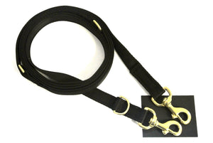 Deluxe Police Style Dog Training Lead Obedience Leash Multi-Functional 25mm Solid Brass