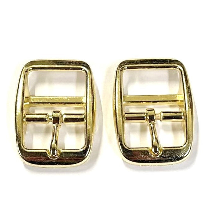 Caveson Buckles Brass Plated Round Ended 10mm 13mm 16mm 20mm 25mm Dog Collars Webbing Straps Belts