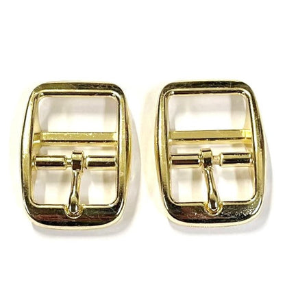 Caveson Buckles Brass Plated Round Ended 10mm 13mm 16mm 20mm 25mm Dog Collars Webbing Straps Belts