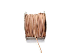2mm Round Leather Lacing Belting Cord Thonging Jewellery 3 Colours 1m - 50m