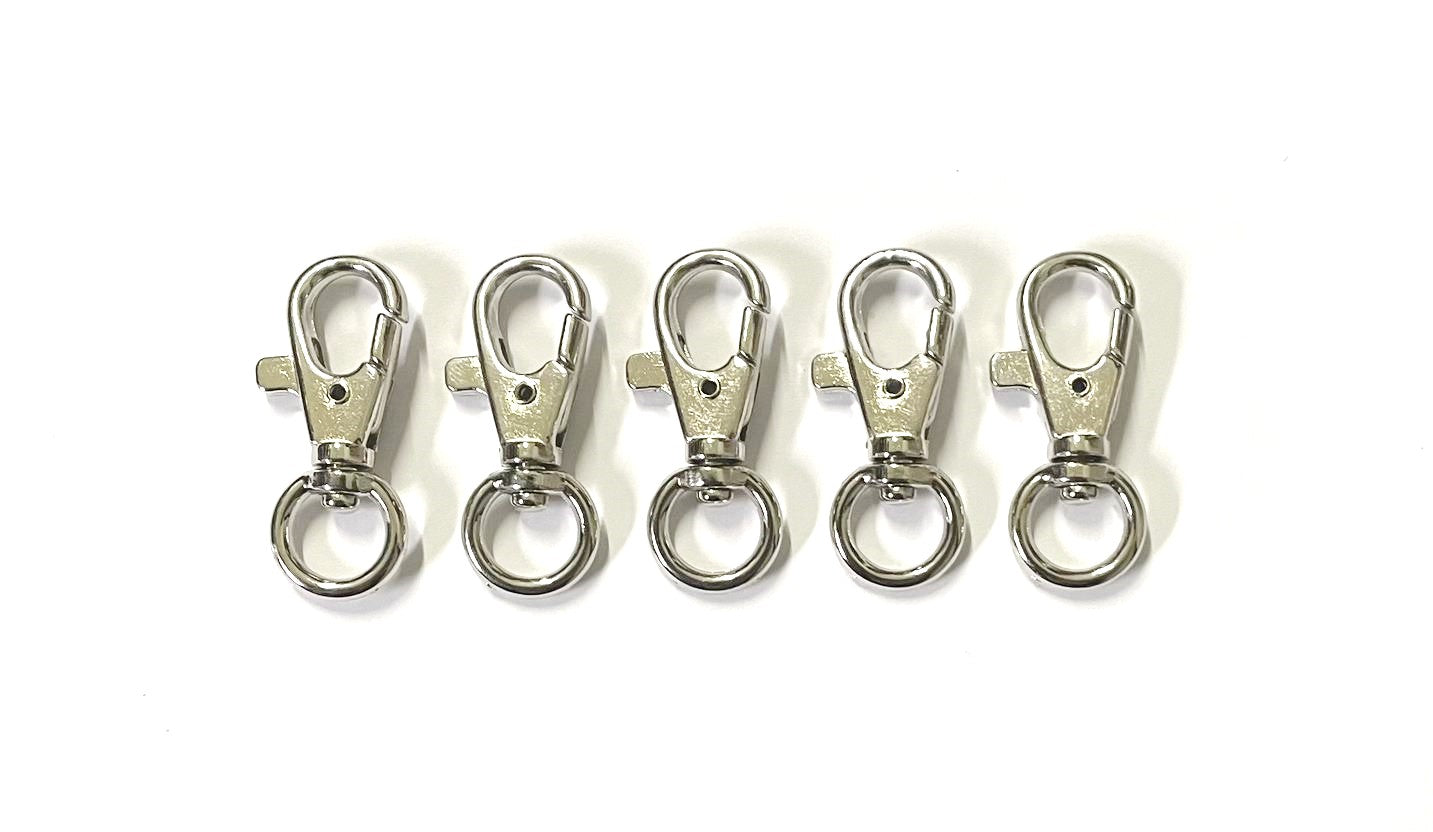 9mm Nickel Plated Swivel Scissor Trigger Clips/Snap Hooks For Bags Cha –  Church Products UK®