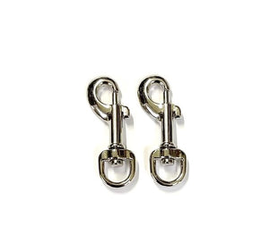 9mm Trigger Clips Hooks Nickel Plated Die Cast Dog Leads Bags Straps
