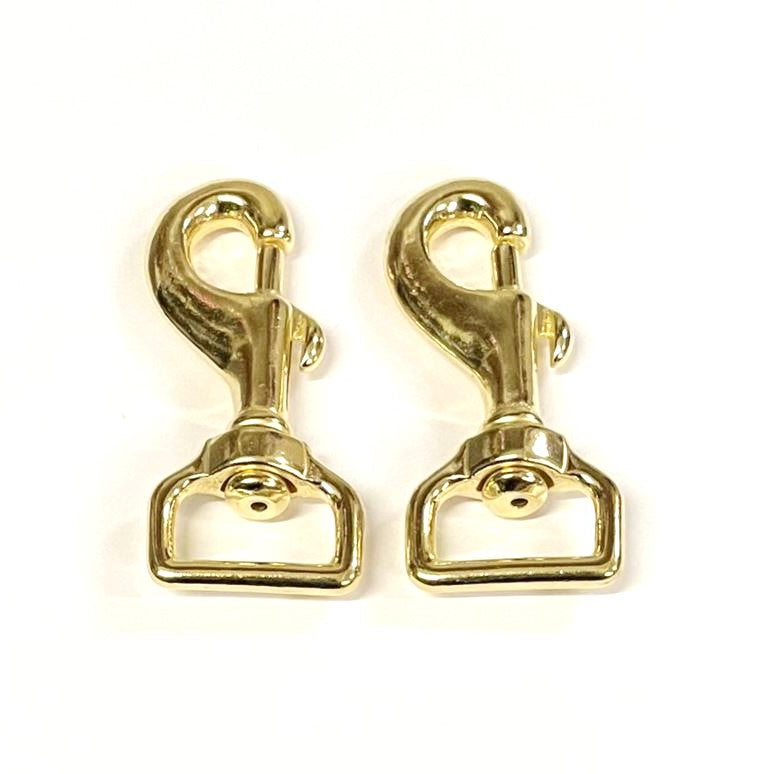 12mm 16mm 20mm 25mm Heavy Duty Solid Brass Trigger Clips Hooks Swivel x1 x2 x5 x10