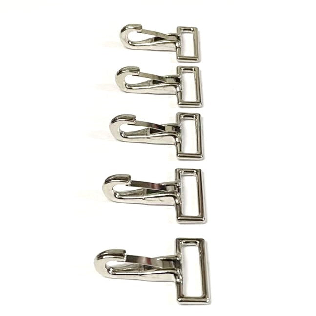 25mm Small Snap Hook Clips Clasp Trigger Nickel Plated For Bags Handles Straps Dog Leads x1 - x100
