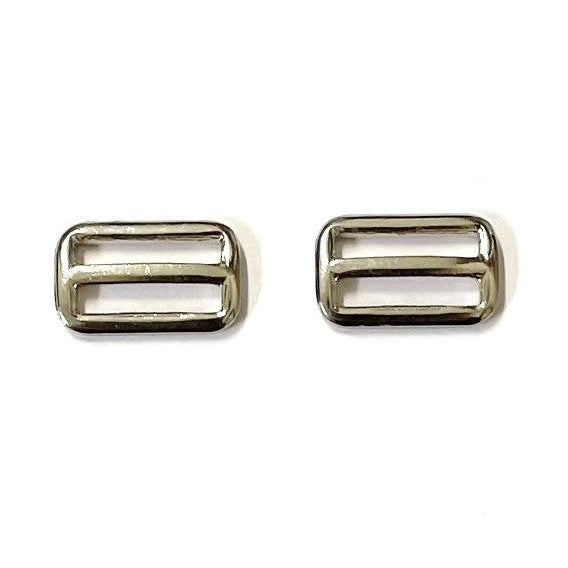 Metal 3 Bar Slides Nickel Plated 13mm 20mm 25mm 32mm 40mm 50mm x 10 x 50 For Bags Straps Webbing