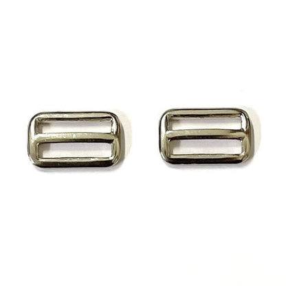 Metal 3 Bar Slides Nickel Plated 13mm 20mm 25mm 32mm 40mm 50mm x 10 x 50 For Bags Straps Webbing