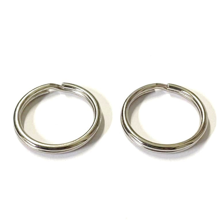 20mm 25mm Split O-Rings Nickel Plated x1 - x50 Key Rings Chains Lanyard Crafts