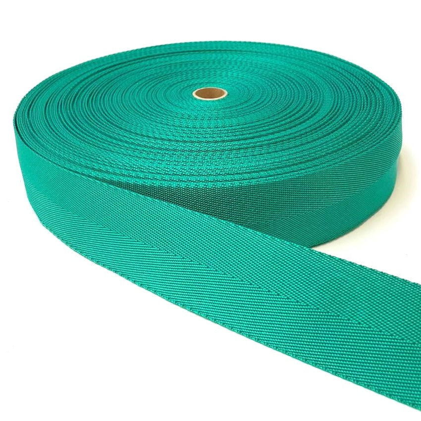 2"/50mm Webbing V-Twill Weave 500kg for Surcingle straps handles crafts and DIY In 18 Colours