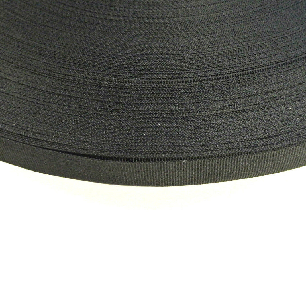 Black Binding Tape 20mm 22mm 25mm In Various Lengths For Webbing Straps Edges