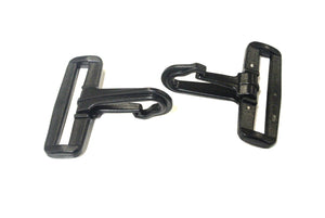 50mm Black Plastic Dog Clips Snap Clips For 50mm Webbing Straps Leads Bags x10 x25 x50 x100